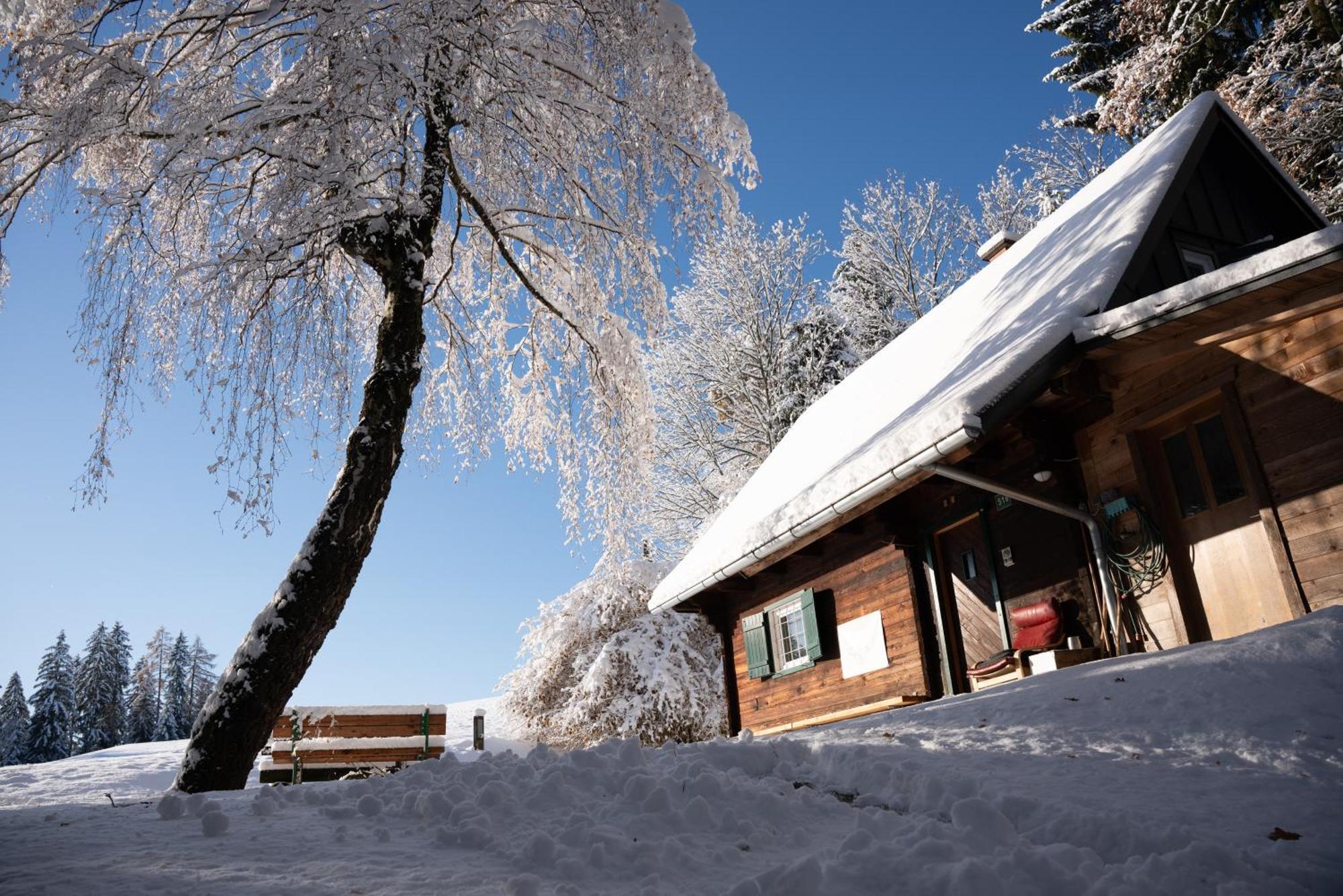 Gregor'S Ferienhaus Im Wald Edelschrott Exteriör bild